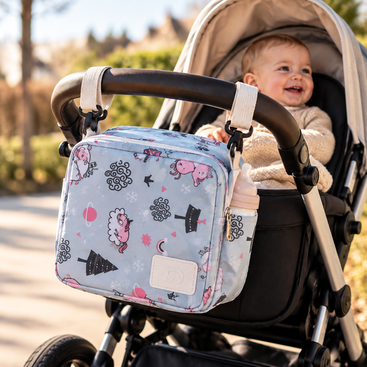 StrollStash am Kinderwagen