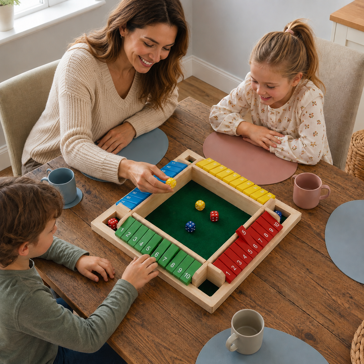 NineFlip® Zahlenspiel aus Holz für die ganze Familie