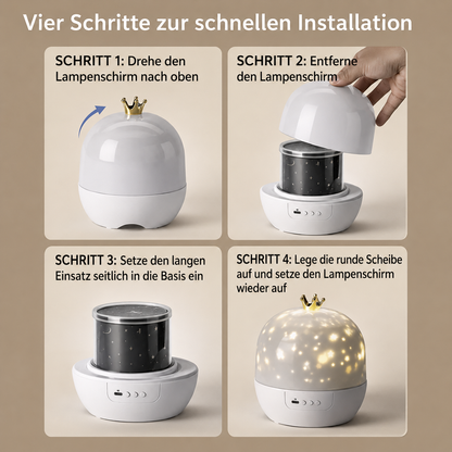 Luna Glow® 2 in 1 Kinder Nachtlicht und Projektor