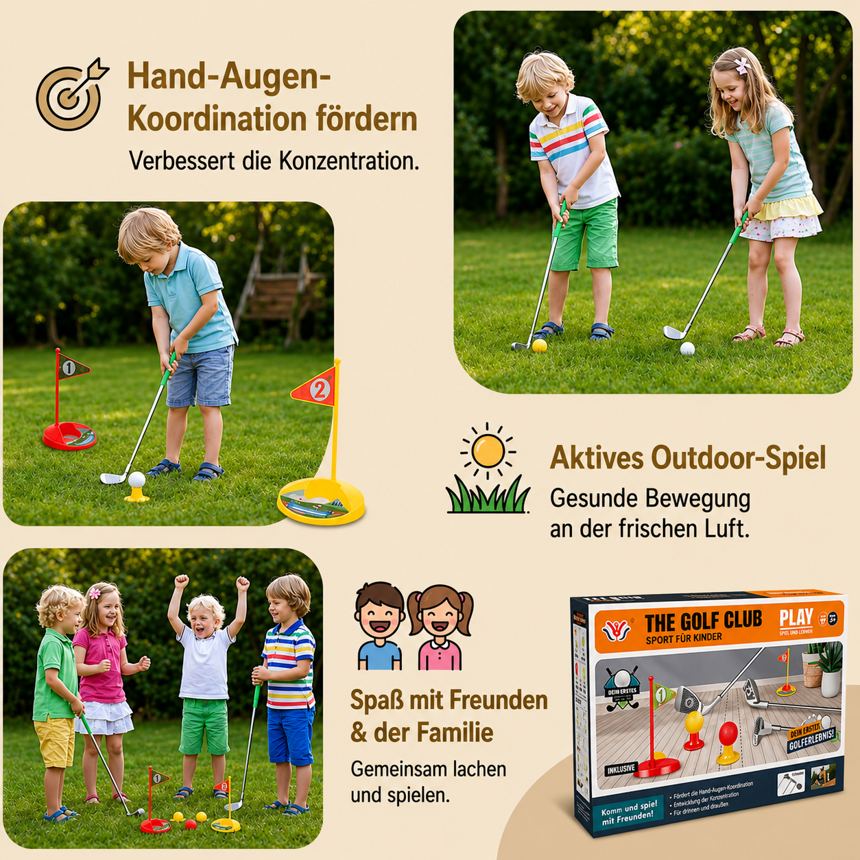 MiniSwing® Verstellbares Kinder Golfset