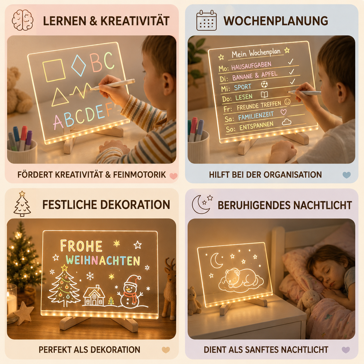 GlowSketch® Leuchtendes LED Zeichenbrett