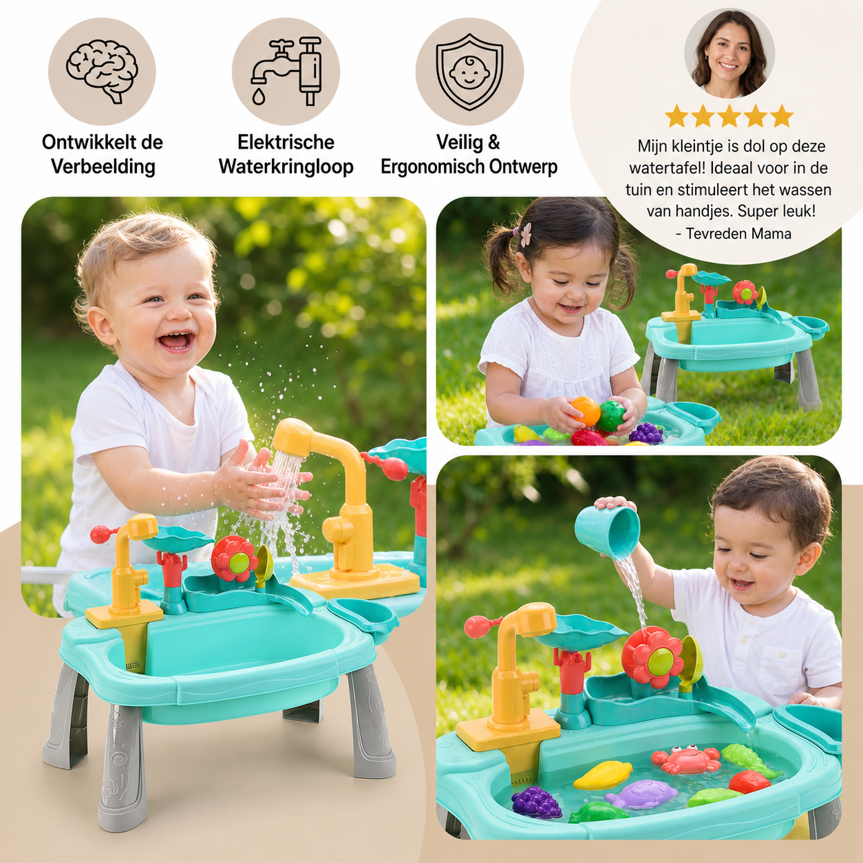LittleSplash® Verhoogde Speelkeuken met Waterfunctie