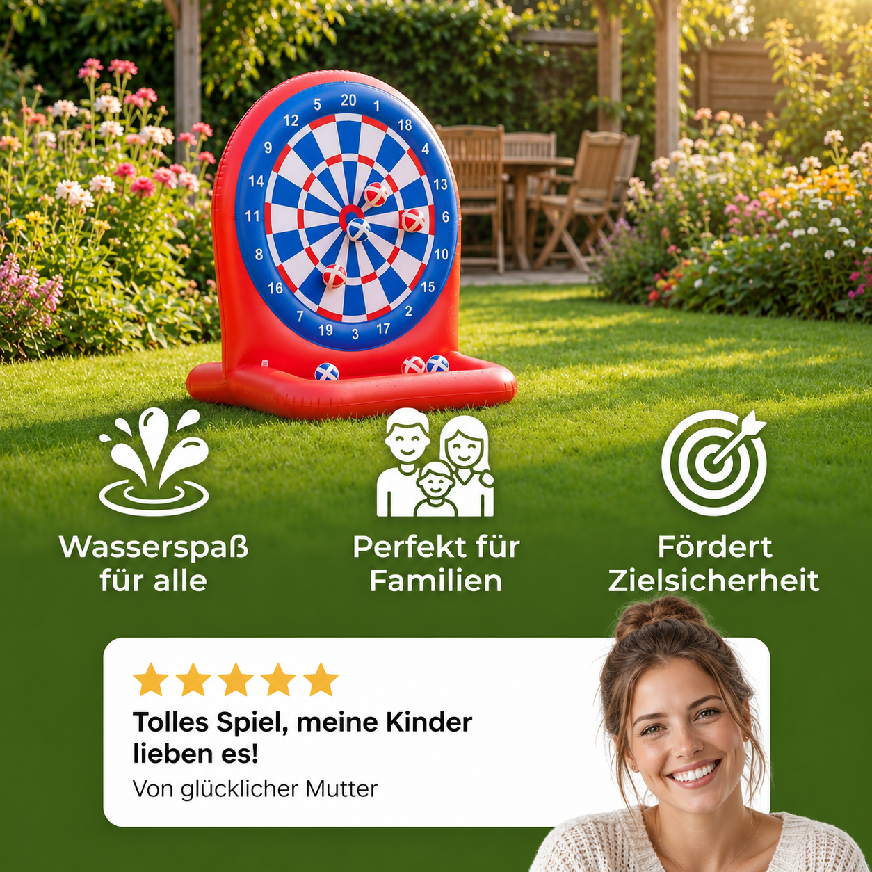 AquaDart® Aufblasbares Wasser Zielspiel