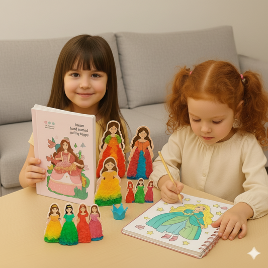 Kleur en knutselpret met prinsessen