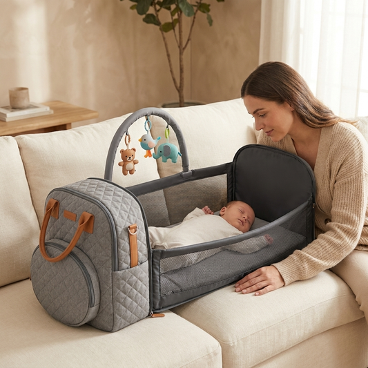 SnoozePack® 3 in 1 Wickeltasche mit Babybett Funktion
