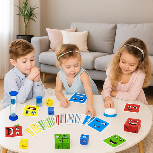 EmoCubes® Montessori Gesichter-Puzzle Würfel