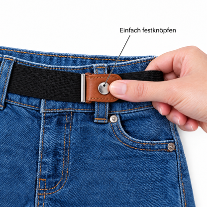 SelfFit einfach an der Gürtelschlaufe festknöpfen