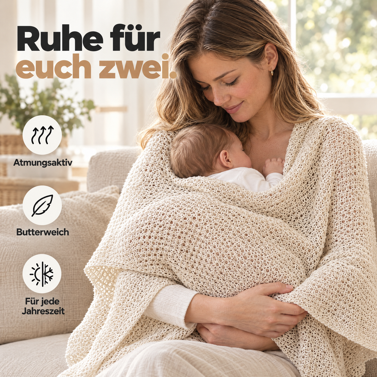 CozyCove Stilltuch: atmungsaktiv, butterweich, für jede Jahreszeit