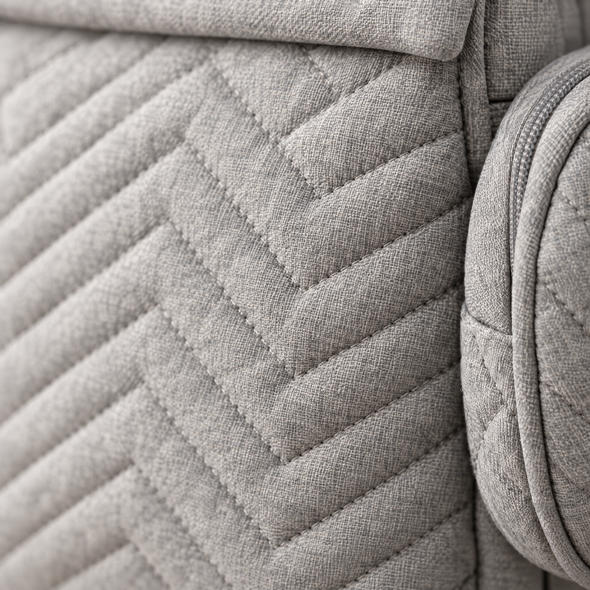 SnoozePack gesteppte Vorderseite im Detail