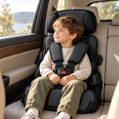 Kind im RideSecure Sitz im Auto