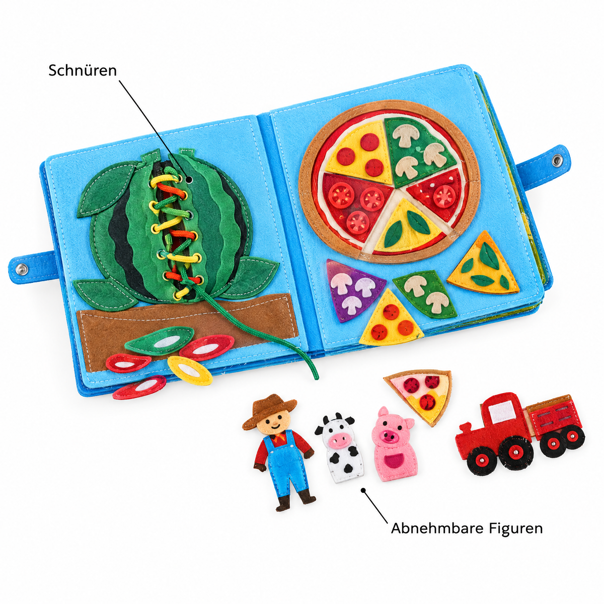 TinyFold Bauernhof – Schnüren und abnehmbare Figuren