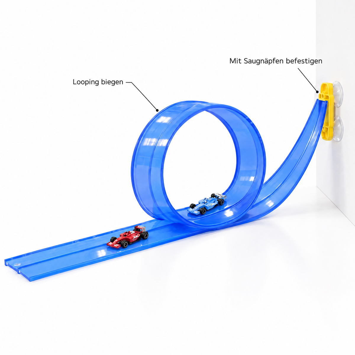 FlexTrack – Looping biegen, mit Saugnäpfen befestigen