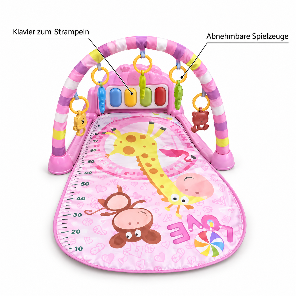 TinyTunes – Klavier zum Strampeln, abnehmbare Spielzeuge