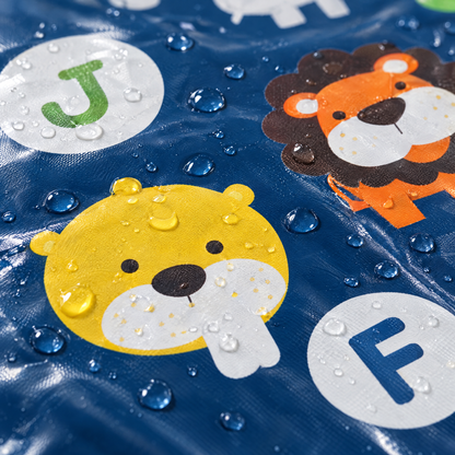 HappySplash Nahaufnahme Buchstaben und Tiere