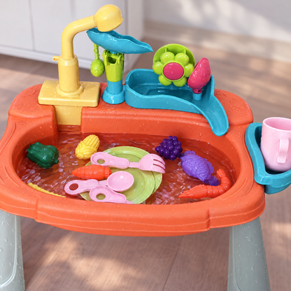 LittleSplash Nahaufnahme Becken mit Zubehör