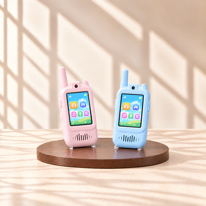 MiniTalk Video Walkie Talkie Set Rosa und Blau