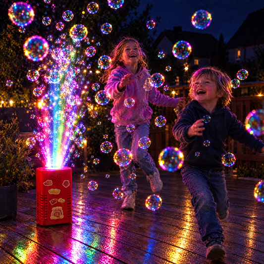 BubbleFeier LED-Feuerwerkeffekt im Dunkeln