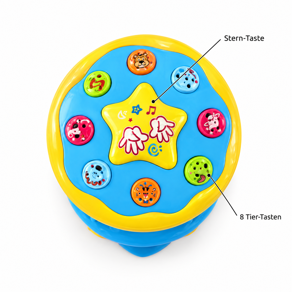 LumoSpin Stern-Taste und 8 Tier-Tasten
