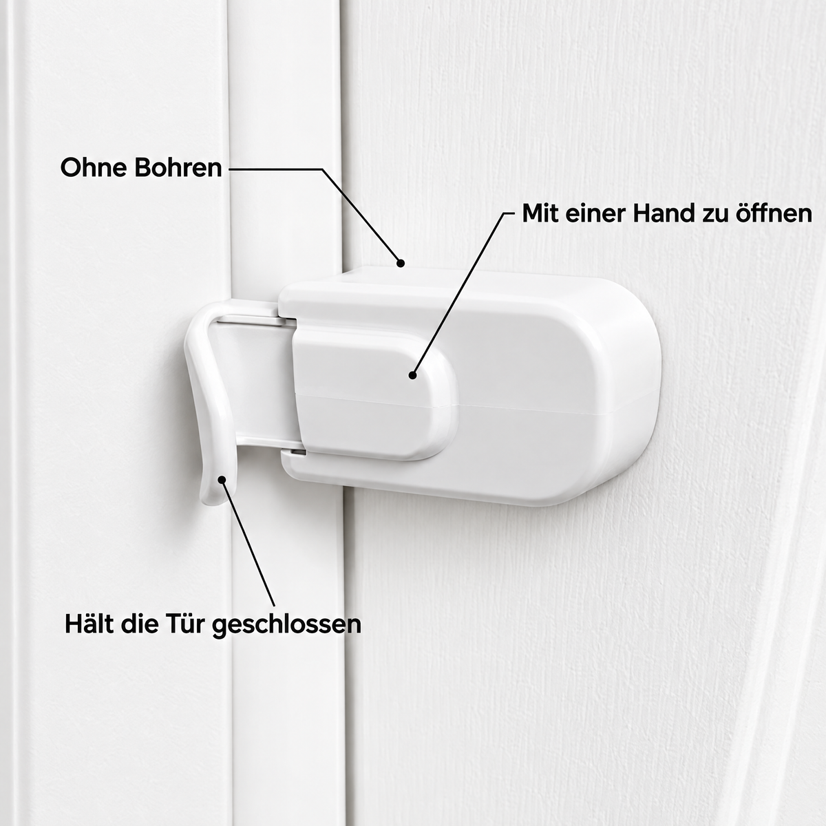 Latchy – ohne Bohren, mit einer Hand zu öffnen