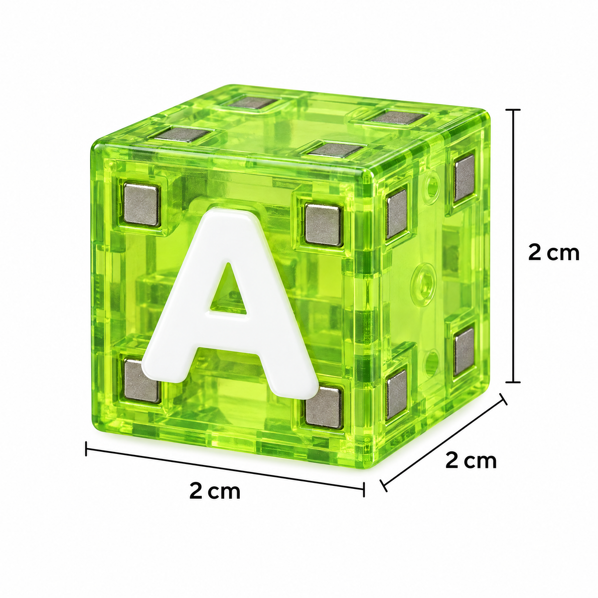 SnapWise Maße 2 x 2 x 2 cm