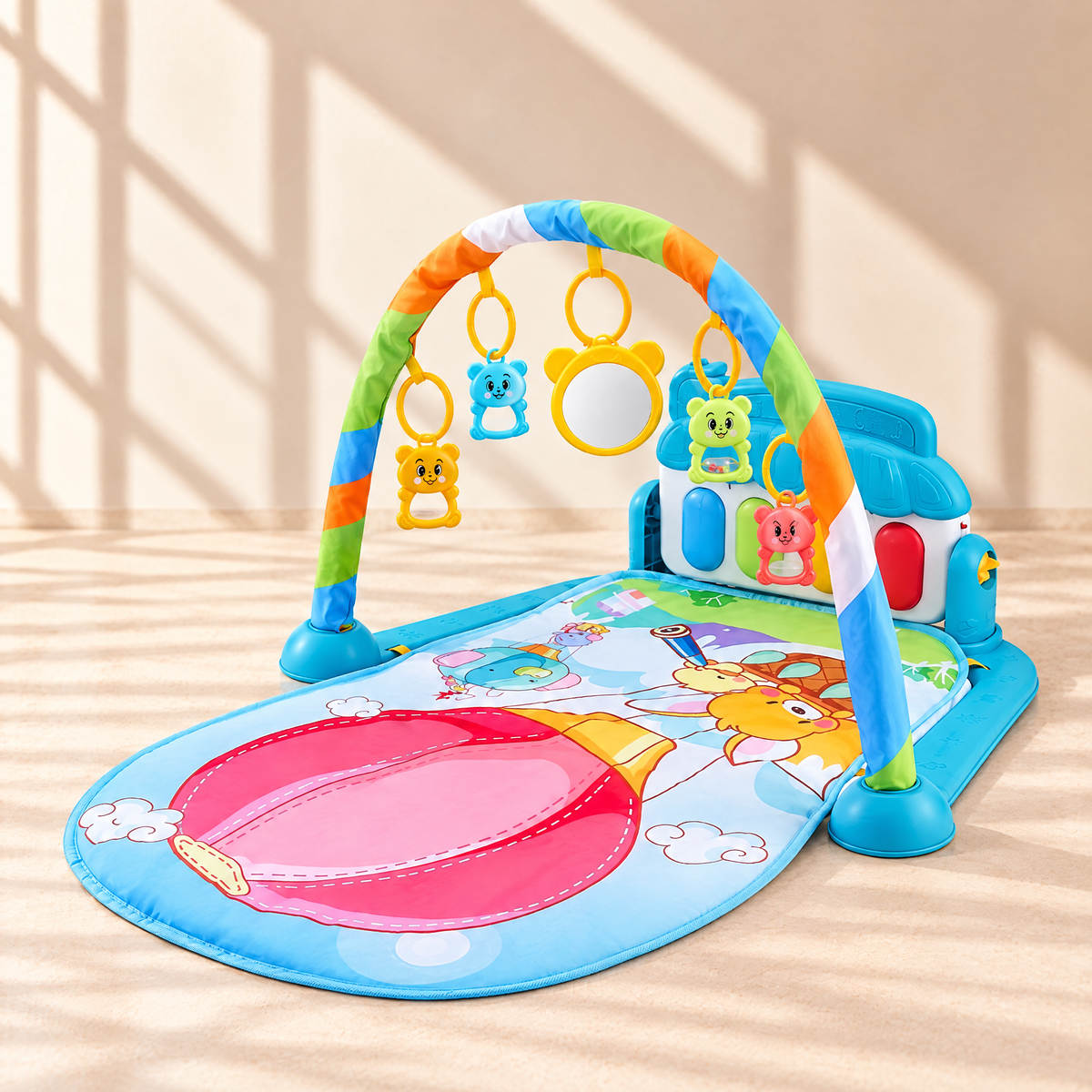 TinyTunes Spieldecke – Hellblau Heißluftballon