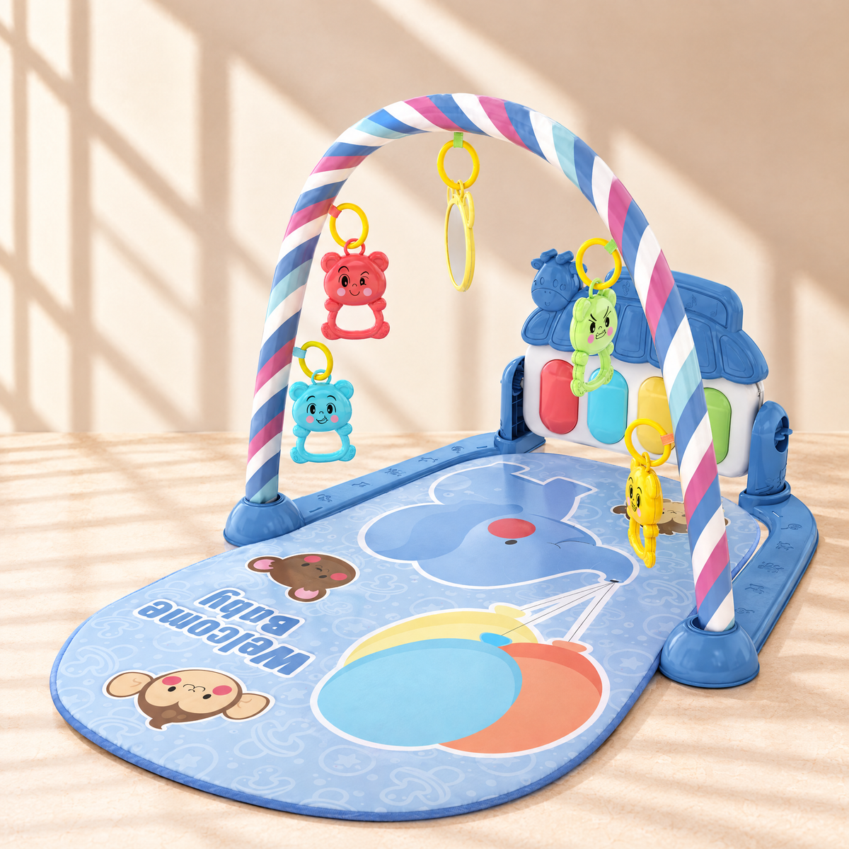 TinyTunes Spieldecke – Blau Welcome Baby