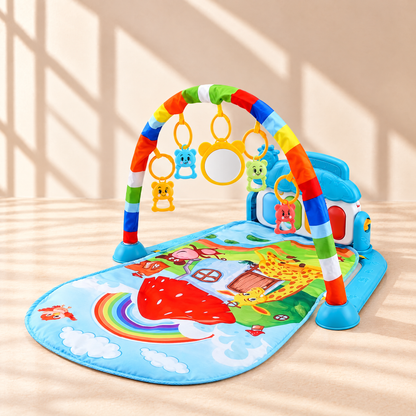TinyTunes Spieldecke – Hellblau Erdbeerhaus