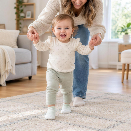 GripSteps – Baby macht erste Schritte an Mamas Händen