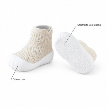 GripSteps rutschfeste Gummisohle und Zehenschutz