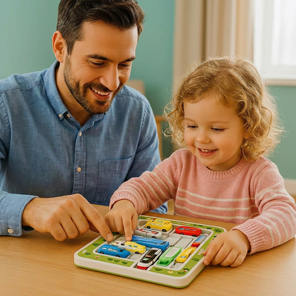 Auto Parkeerdoolhof Puzzel