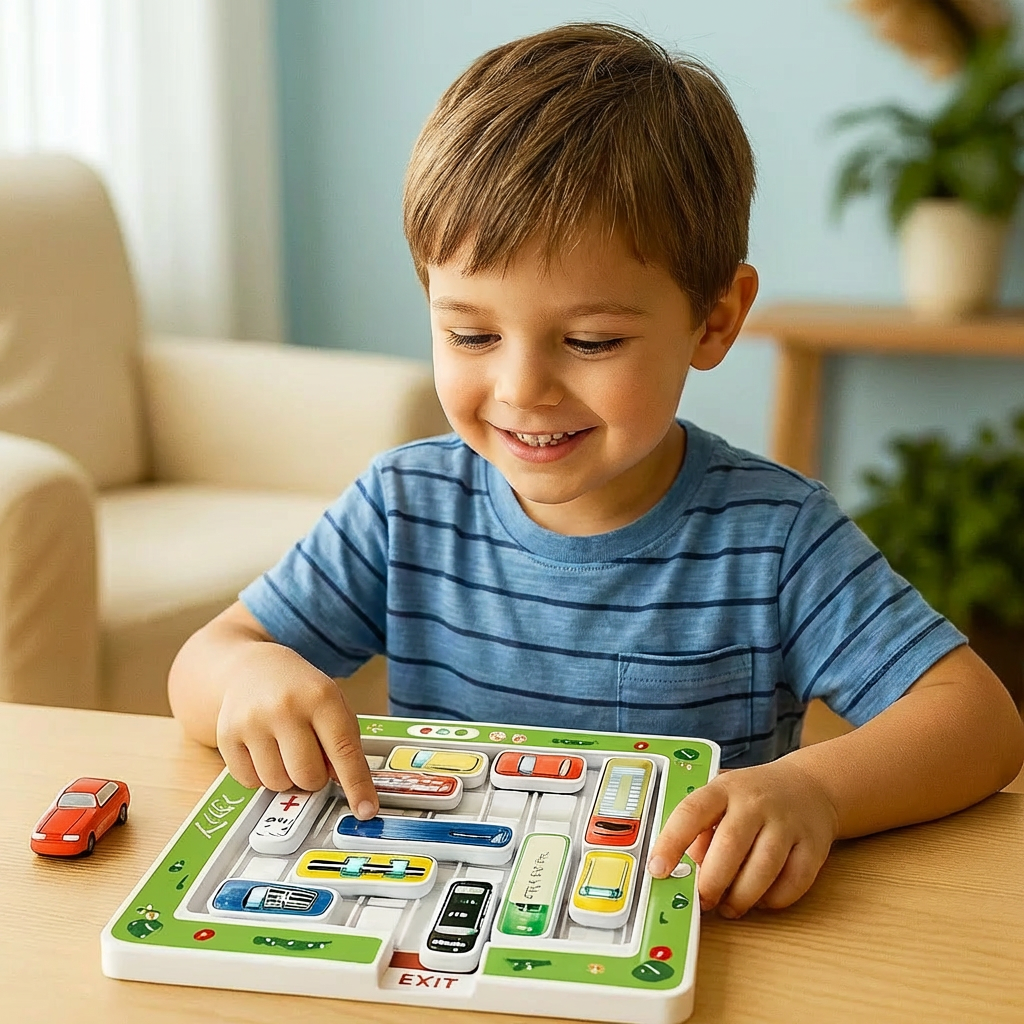 Auto Parkeerdoolhof Puzzel