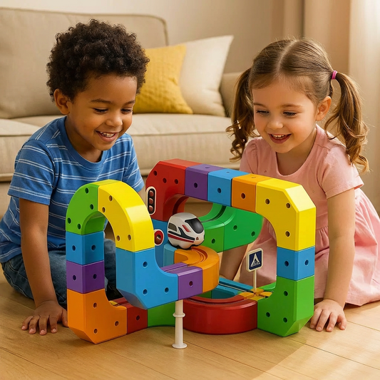 Magische Magneet treinbaan.