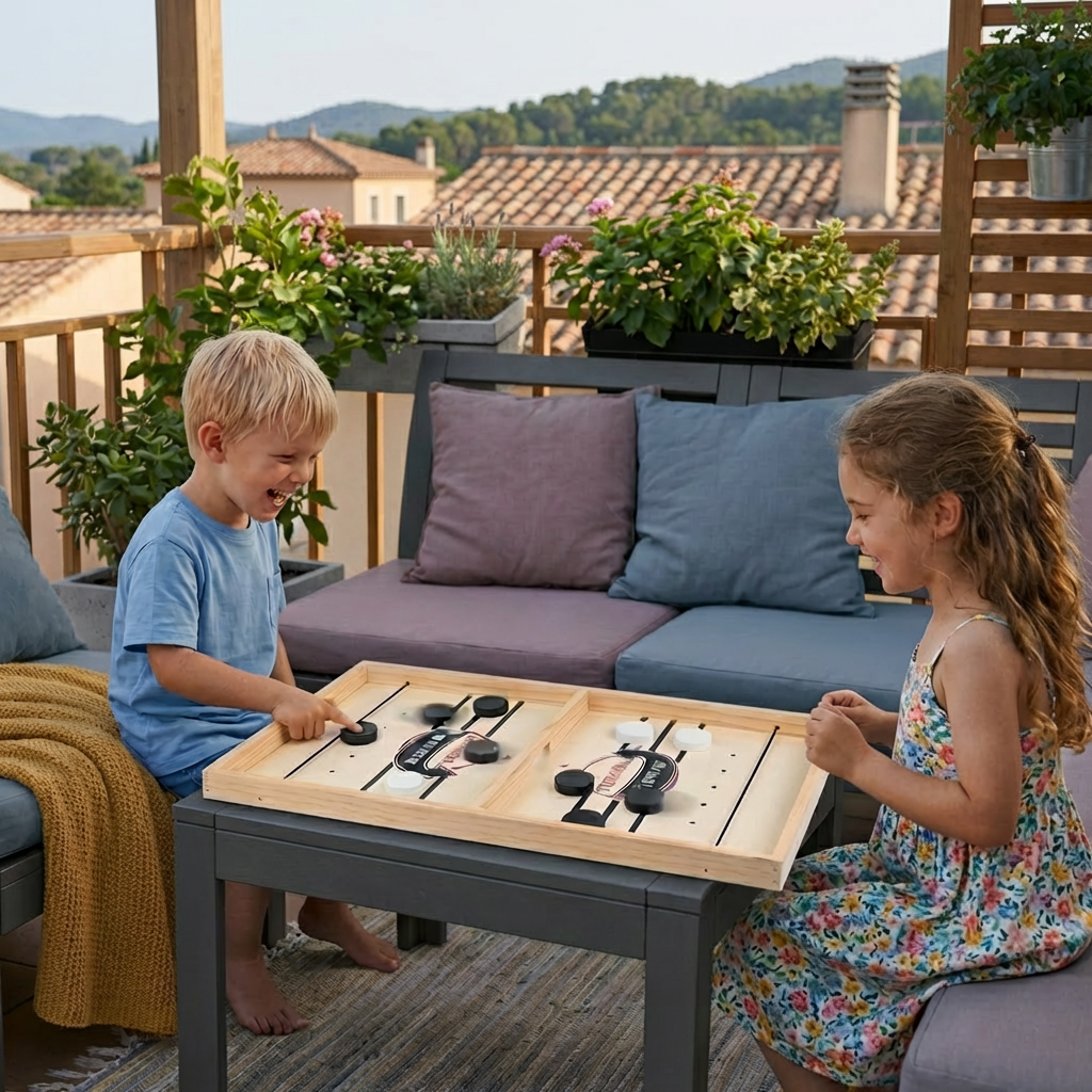SwiftBoard® Holzschachspiel mit Katapult