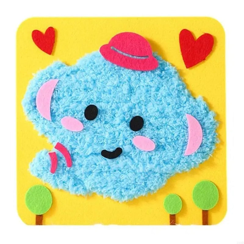 FluffyLoop® Stabpuppen Bastelset zum Selbermachen