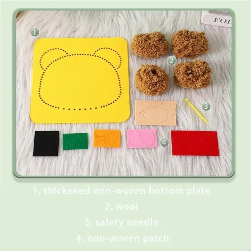 FluffyLoop® Stabpuppen Bastelset zum Selbermachen