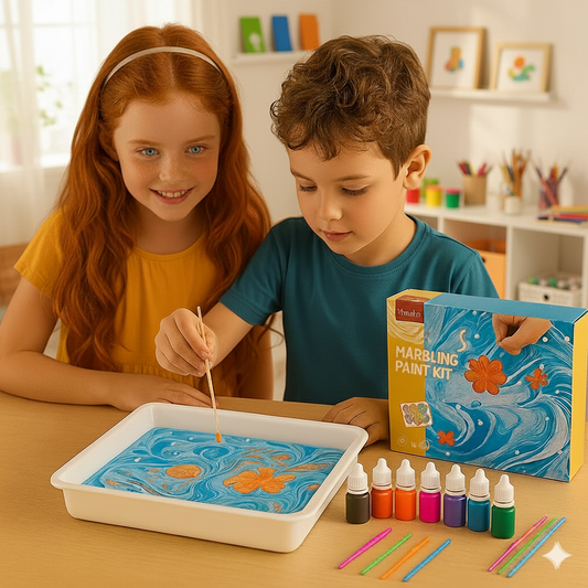 Creatieve Marmer Waterverfset voor Kinderen.