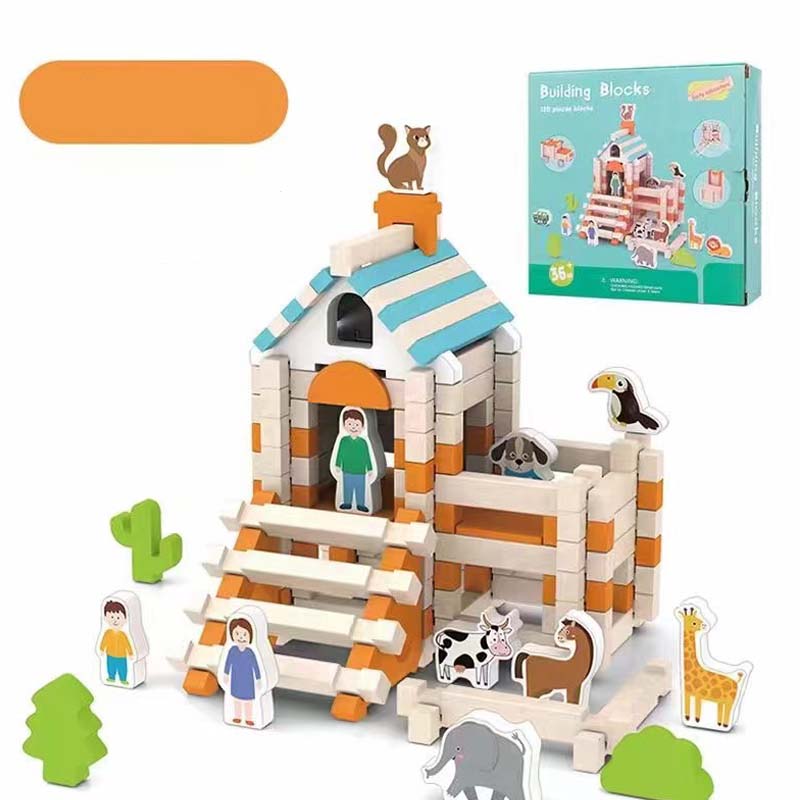 TinyStack® Pädagogische Holzbausteine